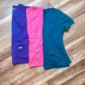 Size Medium Grey Anatomy Scrub Tops